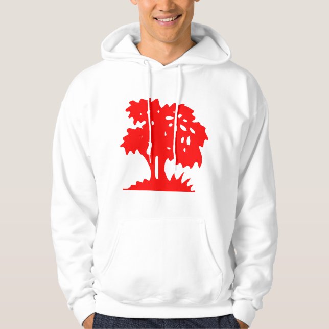 Sudadera Árbol personalizado - Rojo (Anverso)