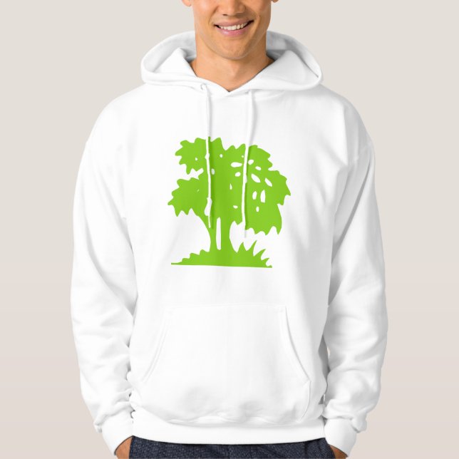Sudadera Árbol personalizado - Verde marciano (Anverso)
