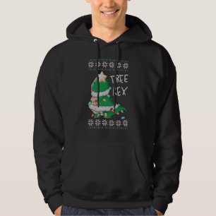 Sudadera Árbol Rex Dinosaurio Feliz Navidad Feo Navidades