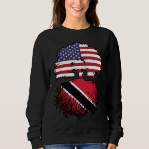 Sudadera Árbol trinitense estadounidense de Trinidad y Toba