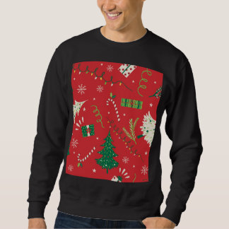 Sudadera Árbol vintage de Navidad: diseño ornamental.