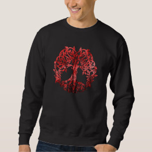 Sudadera Árbol Yggdrasil De Viking De Vida