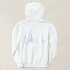 Sudadera Árboles de Navidad azules