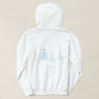 Sudadera Árboles de Navidad azules