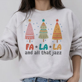 Sudadera Árboles de Navidad con Estilo Retro Vacaciones