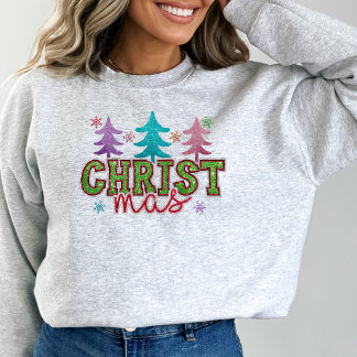 Sudadera Árboles de Navidad cristianos