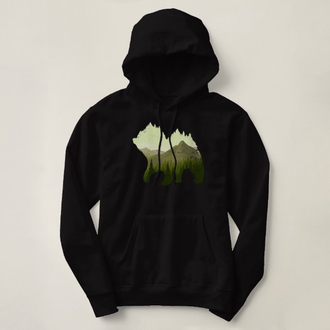 Sudadera Árboles forestales Naturaleza al aire libre Montañ (Diseño del anverso)