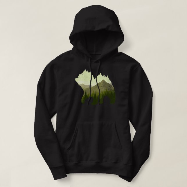 Sudadera Árboles forestales Naturaleza al aire libre Montañ (Diseño del anverso)