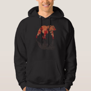 Sudadera Árboles forestales Naturaleza al aire libre Oso ma