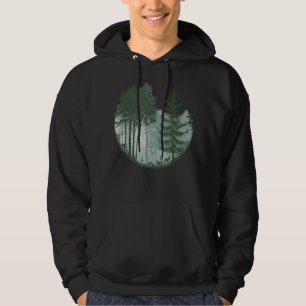 Sudadera Árboles forestales retro Naturaleza al aire libre