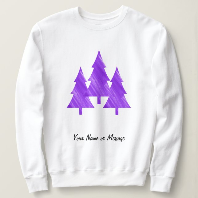 Sudadera Árboles morados estéticos de Guay mínimo personali (Anverso del diseño)