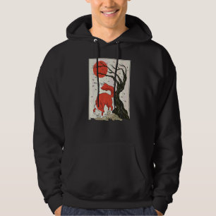 Sudadera Árboles Silhouette Forestal Brote Con Pájaros Pr