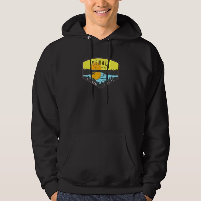 Sudadera Árboles Sunset del parque Denali Alaska (Anverso)