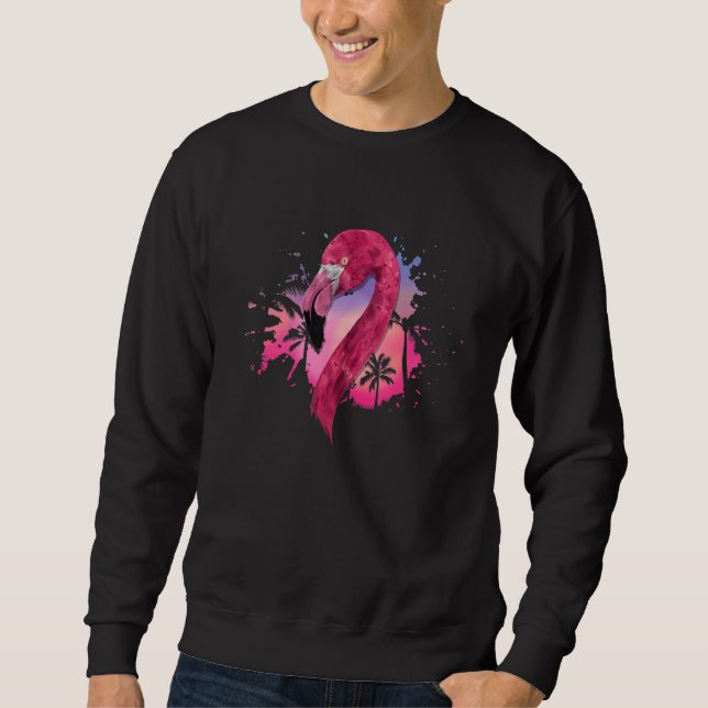 Sudadera Árboles tropicales silvestres de aves exóticas de  (Anverso)
