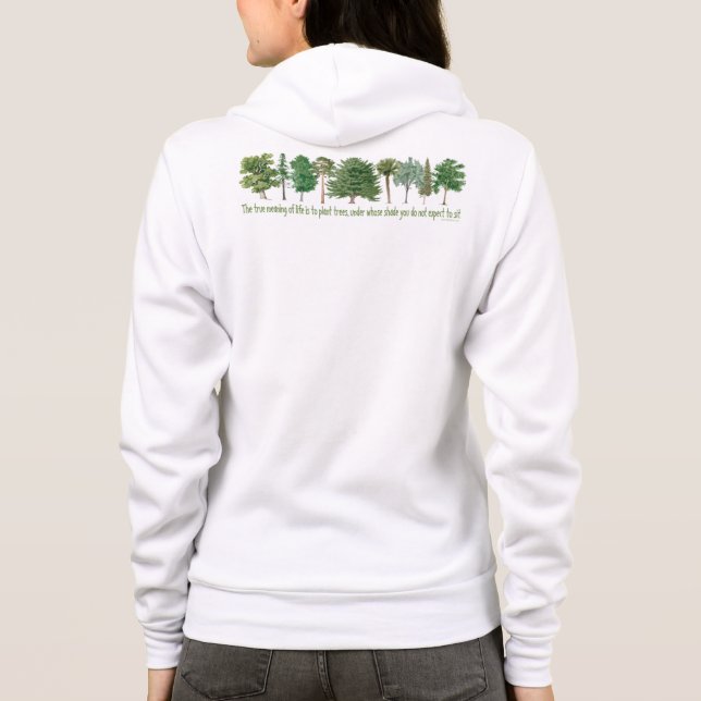 Sudadera Árboles vegetales (Reverso)