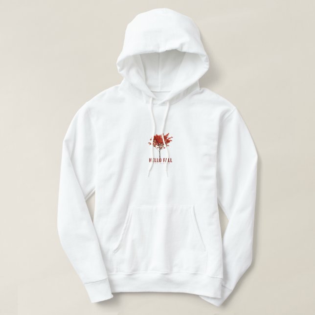Sudadera Arce Japonés Rojo (Diseño del anverso)
