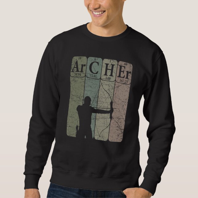 Sudadera Archer Periodic Table Elements Bow Hunting Archery (Anverso)