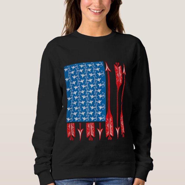 Sudadera Archers Usan Flag Archery Bow Y Arrow (Anverso)