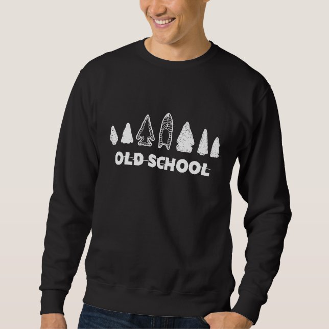 Sudadera Archery Hunter Old School Head Arrow Bow Hunter (Anverso)