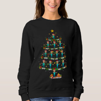 Sudadera Archery Player Xmas Lights Archery Christmas Tree