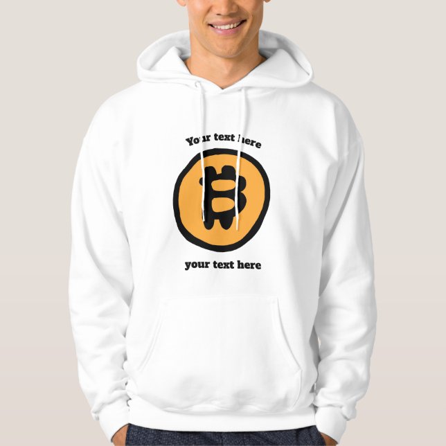 Sudadera archivo de cotización editable de moneda criptográ (Anverso)