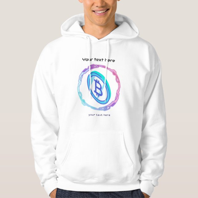 Sudadera archivo de cotización editable de moneda criptográ (Anverso)