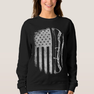Sudadera Arco con bandera estadounidense Hombres de la Vint
