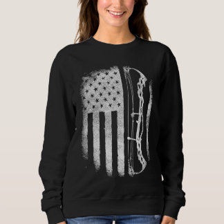 Sudadera Arco con bandera estadounidense Hombres de la Vint