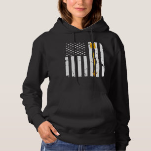 Sudadera Arco con flecha dorada dobla bandera norteamerican