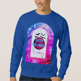 Sudadera Arco de araña de murciélago lunático moderno feliz