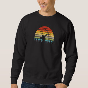 Sudadera Arco de caza de reveras retro al atardecer