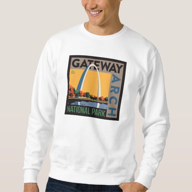 Sudadera Arco de puerta de enlace | St. Louis, Missouri (Anverso)