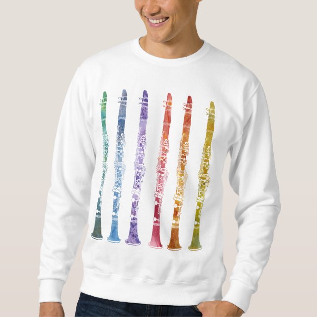Sudadera Arco iris chillón del Clarinet (Anverso)