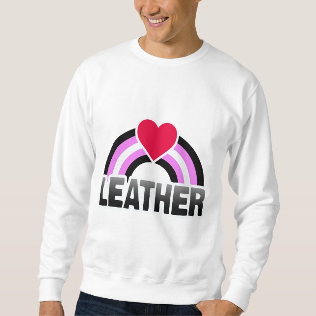 SUDADERA ARCO IRIS DE CUERO DEL CHICA (Anverso)