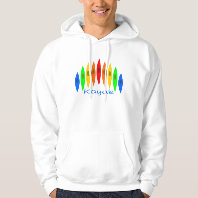 Sudadera Arco iris de kajaks (Anverso)