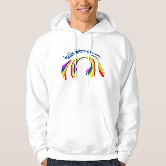 Sudadera arco iris doble hasta el final (Anverso)