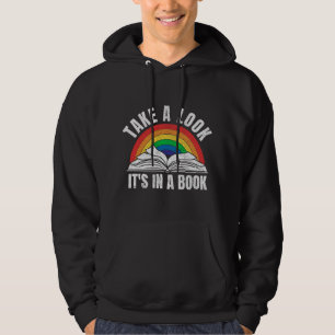 Sudadera arco iris retro vintage echar un vistazo a un libr