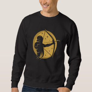Sudadera Arco Lunar de Arquero Flecha de Objetivo Arquero