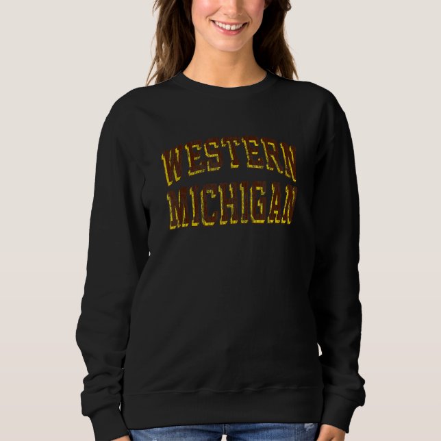 Sudadera Arco Retro de Western Michigan Broncos (Anverso)