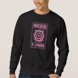 Sudadera Arco y Flecha de Arquitectura Cargado y Preparado 