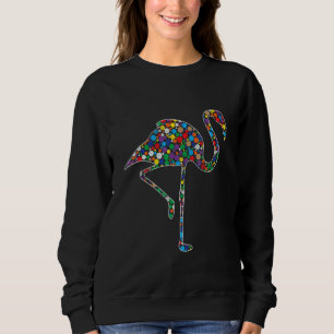 Sudadera Arcoíris de Colores Flamingo de Lunares Internacio