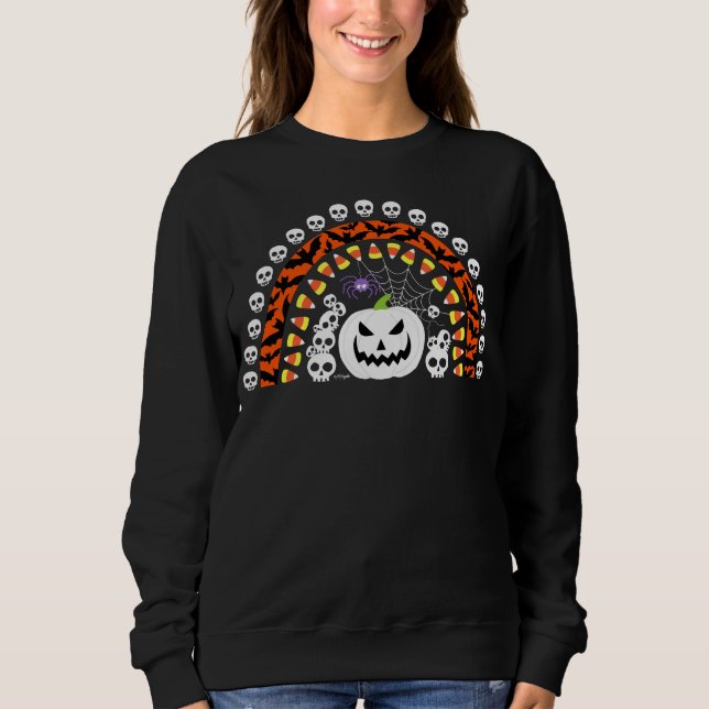 Sudadera Arcoiris de Halloween (Anverso)