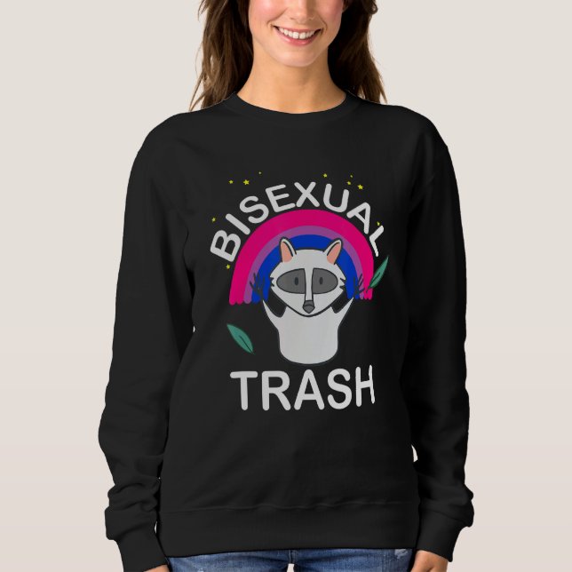 Sudadera Arcoíris de panda basura bisexual gay orgullo bi c (Anverso)