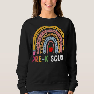 Sudadera Arcoiris de profesora de escuadrón preescolar de p