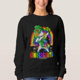 Sudadera Arcoiris De Unicornio A Par De La Maestra St Patri
