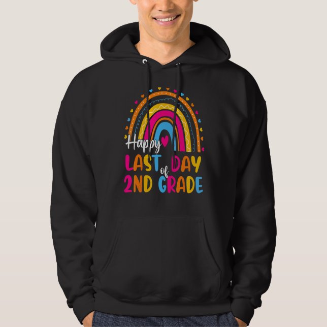 Sudadera Arcoiris El Último Día Del Segundo Grado Estudiant (Anverso)