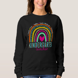 Sudadera Arcoíris Enseña Amor Inspira Jardín de Infancia Vu