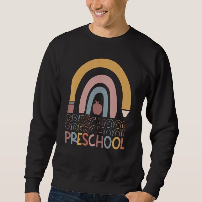 Sudadera Arcoíris Equipo de Sueños de Preescolar Maestro de (Anverso)