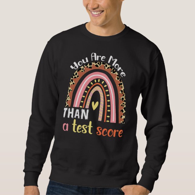 Sudadera Arcoiris Eres Más Que Una Prueba De Puntuación De  (Anverso)