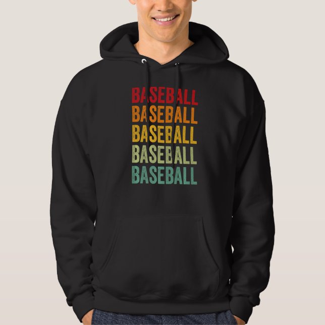 Sudadera Arcoiris, hobista del béisbol (Anverso)